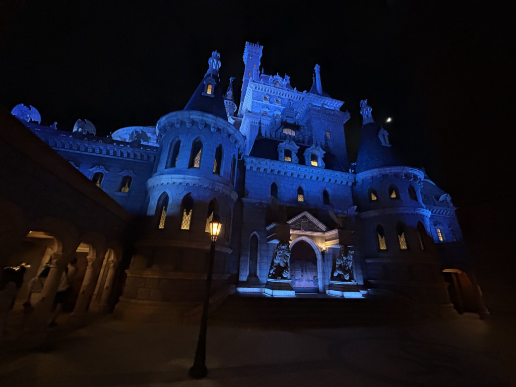 Beauty and the Beast Castle at disneyland