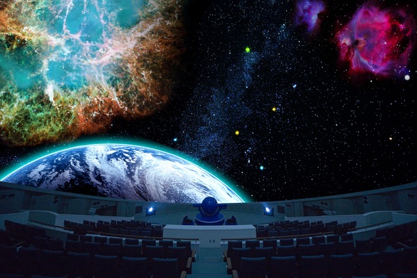 Universe projected by planetarium