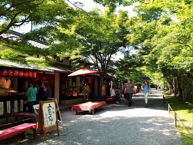 Traditional street near Arashiyama in Kyoto
